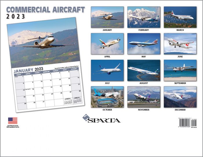 Commercial Aircraft Sparta Calendars