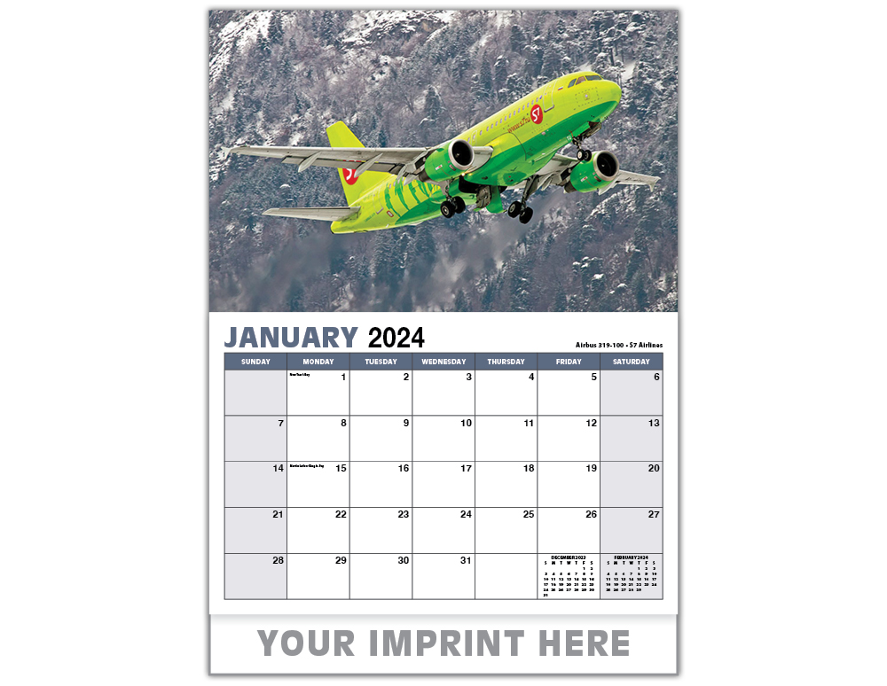 Commercial Aircraft Sparta Calendars
