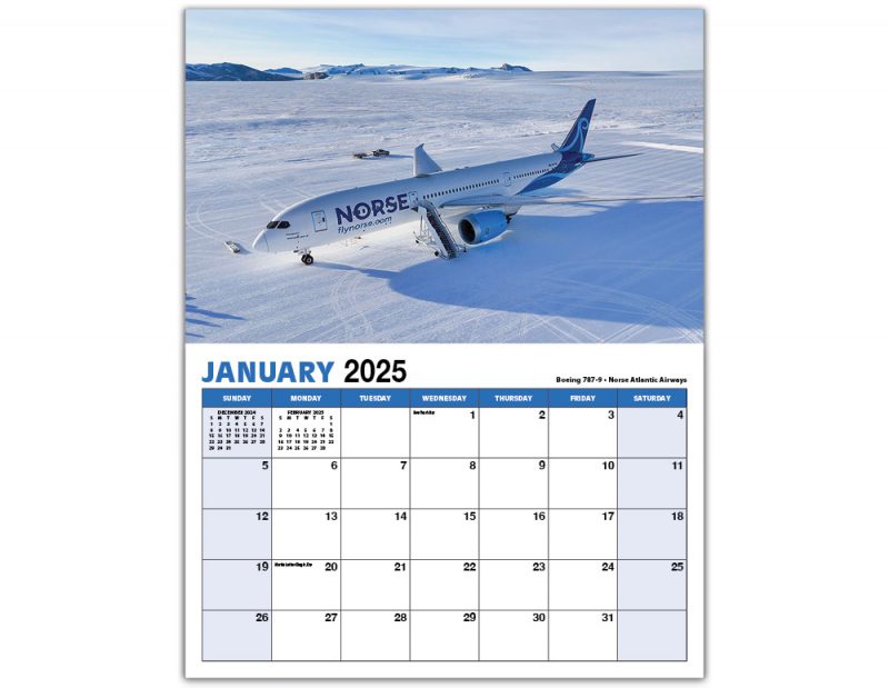 Commercial Aircraft Sparta Calendars